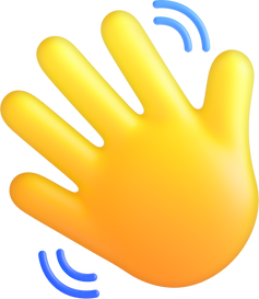 3D Stylized Waving Emoji